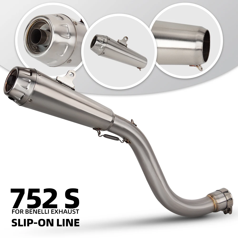 

Глушитель выхлопной системы 752S для мотоцикла BENELLI 752 S BJ752, комплект выхлопных труб для стритбайка, накладная труба с DB-киллером