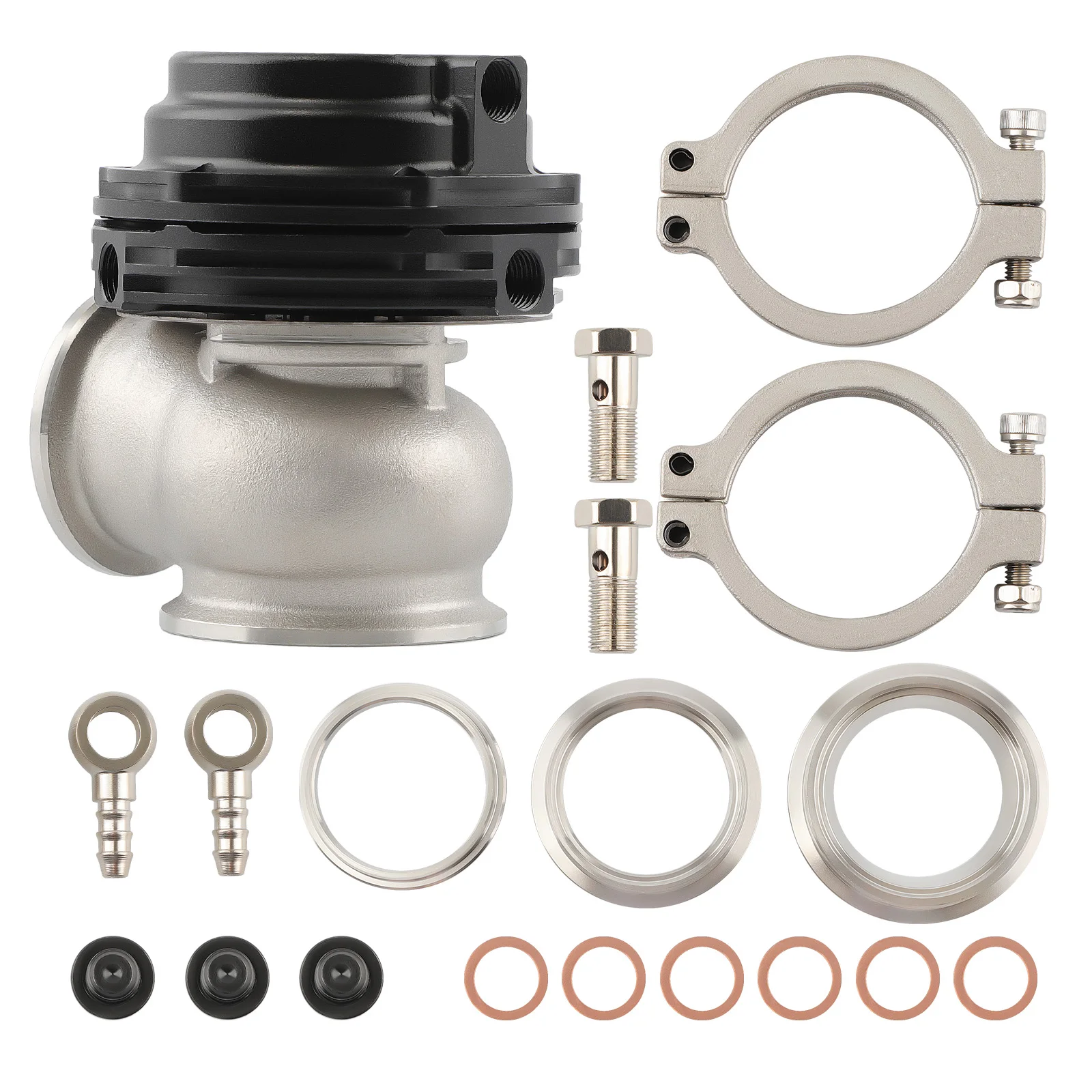 Universal 38mm Flange Diameter& 8PSI / 14PSI Spring Dump Blow off valve Kits  Aluminum Brand New