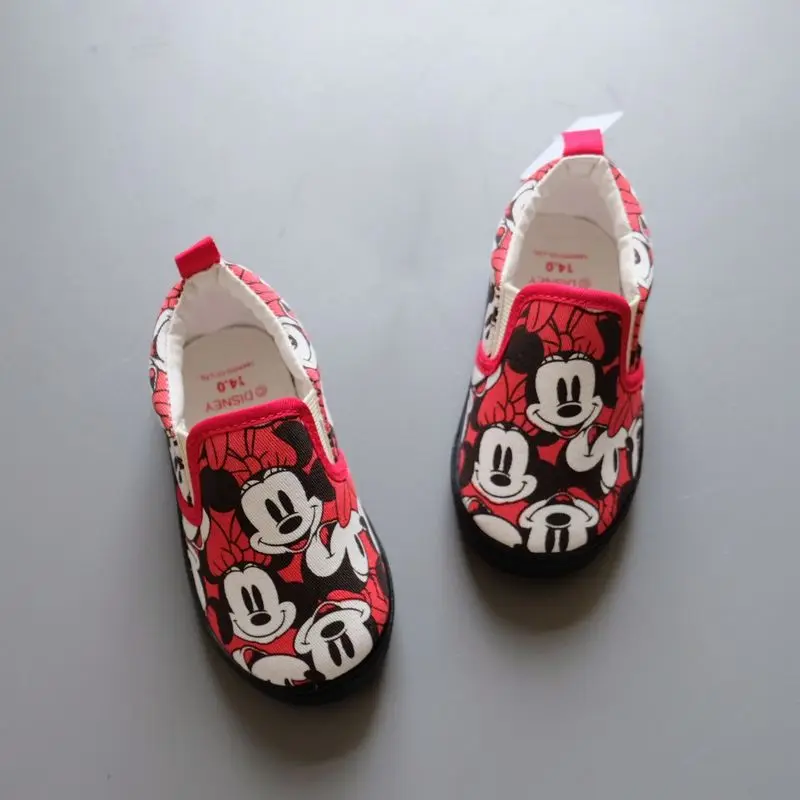 Disney Lightning Mcqueen Shoes Kids Mickey Casual Sneakers Girls Frozen Tennis Shoes Anime Minnie Sport Shoes Running Shoes