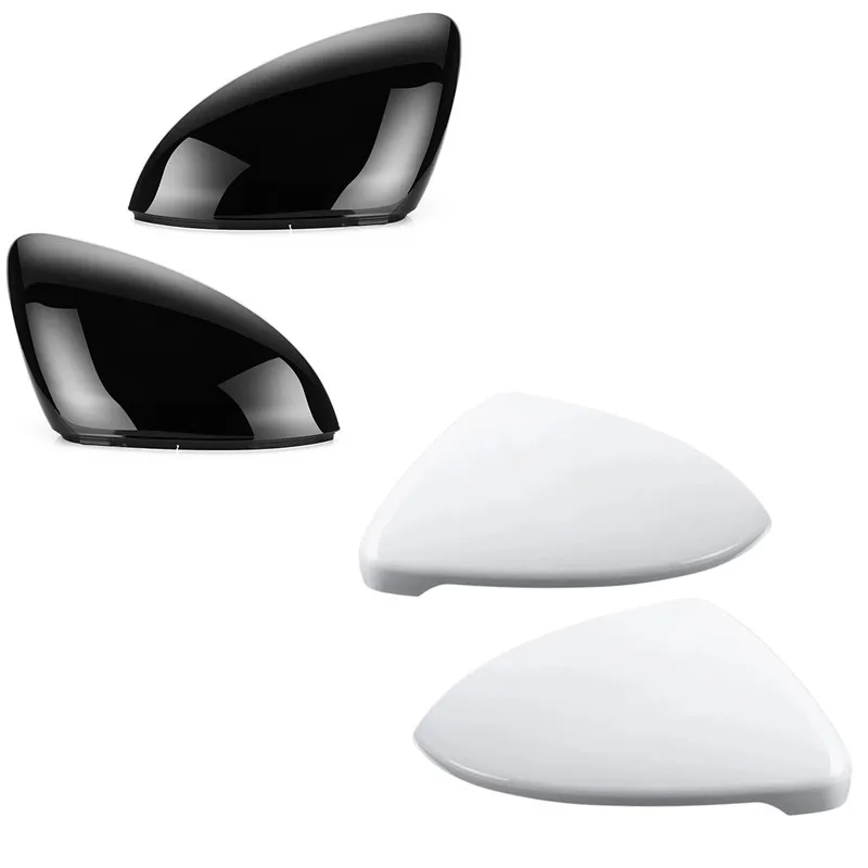 1 Pair Car Side Mirror Cover For VW Golf 7 MK7 MK7.5 Touran L Rear View Mirror Housing Caps Automobiles Parts Accessories Trim