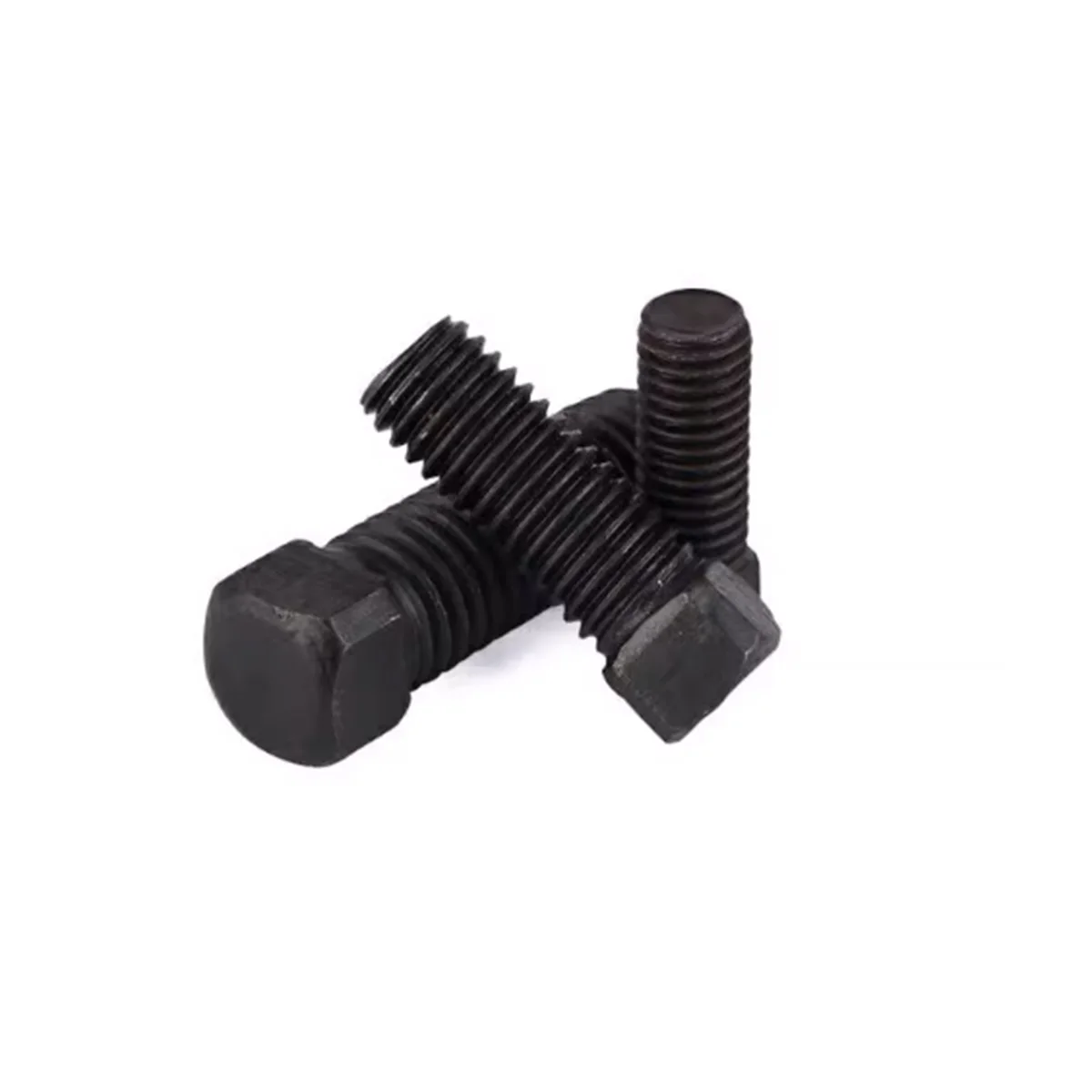 4.8 Grade Carbon Steel Black Square Head Flat Tail Set Screws M6 M8 M10 M12 Lathe Tool Holder Knife Rest Fastener Hardware