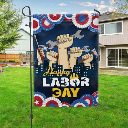 Happy Labor Day American Flag Graden Flag ZZO EEZ