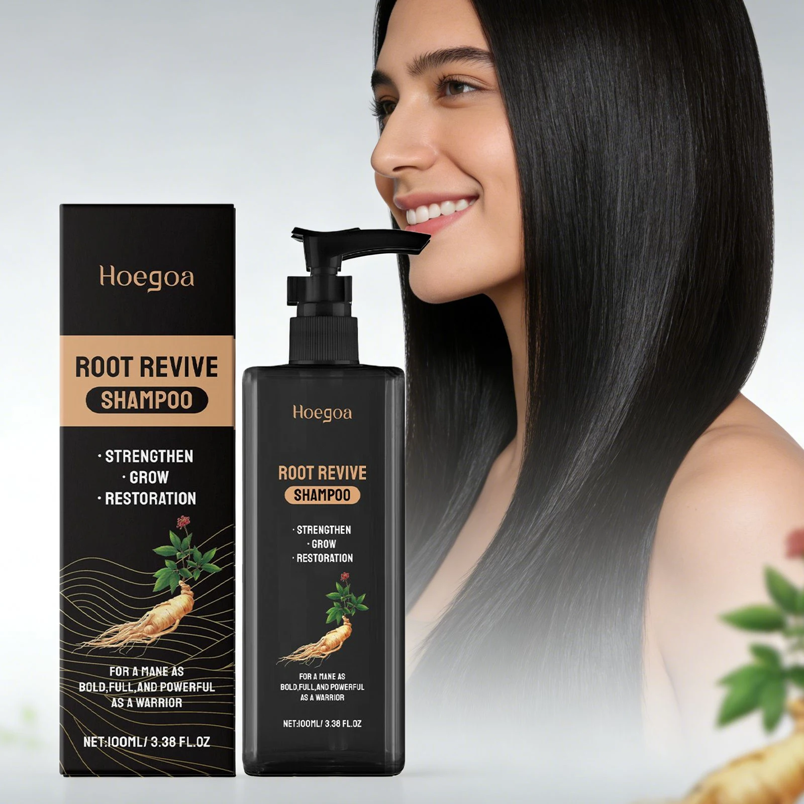 

Strengthen Shampoo Promote Hair Growth Reduce Hair Breakage Deep Cleaning Scalp Nourishining Repair Hair Panax Ginseng Shampoo