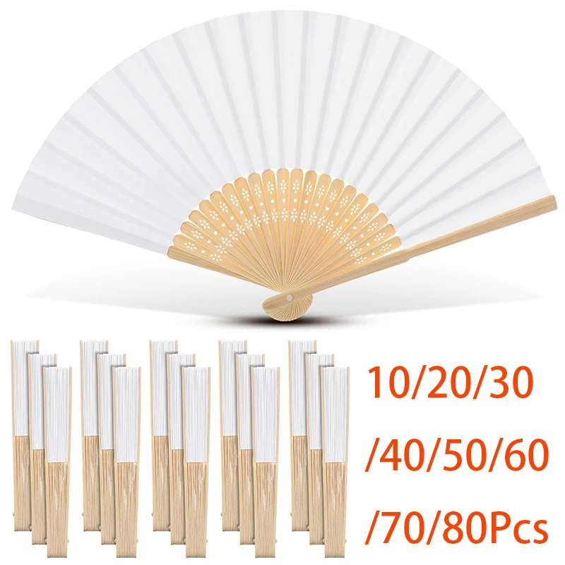 

10-80 шт. деревянный складной бамбуковый ручной вентилятор, китайские складные вентиляторы, оптовая продажа