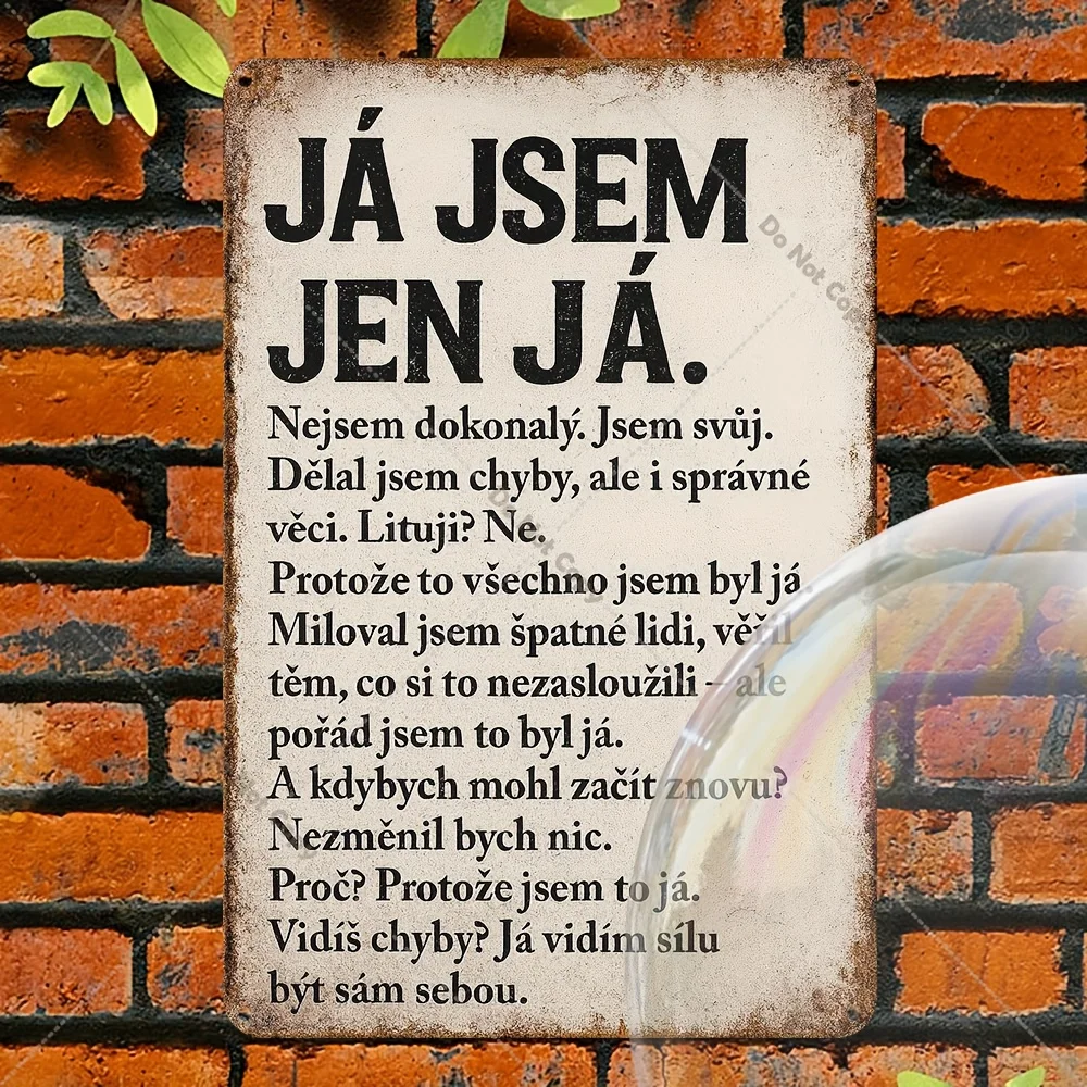 Panneau métallique rétro « Je suis ce que je suis » - Décoration murale inspirante sur l'amour-propre, cadeau pour les amis, la famille et tout ceux qui aiment être authentiques