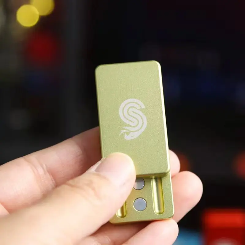 ของเล่นฟิดเจ็ตแบบผลัก-ดึง ทำจากอลูมิเนียมอัลลอยด์  แบบสไลด์แม่เหล็ก  ของเล่นฟิดเจ็ตพกพา  ของเล่นบรรเทาอาการสมาธิสั้นและความวิตกกังวล ของขวัญสำหรับผู้ใหญ่