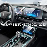 For FAW BESTUNE T99 2024 2023 PPF Protection film Accessories Interior transparent TPU GPS Navigation Gear Panel Center Console