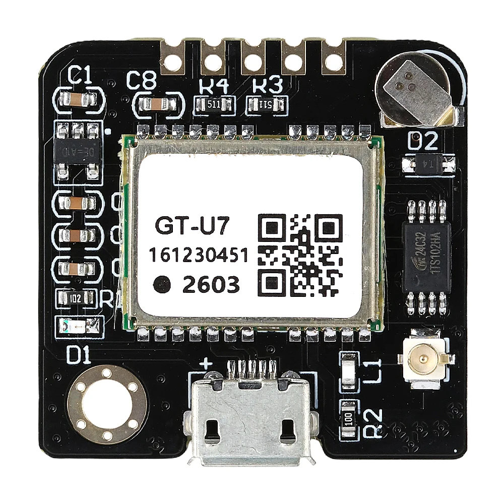 GT-U7 GPS Satellite Positioning Module With EEPROM IPEX Antenna Interface High Sensitivity Low Power Compatible With NEO-6M