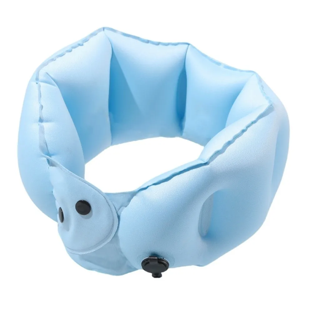 

Neck Support Portable U-shaped Neck Pillow Milk Fiber Mini Inflatable Travel Pillow Lightweight Soft Ring Neck Pillow Travel