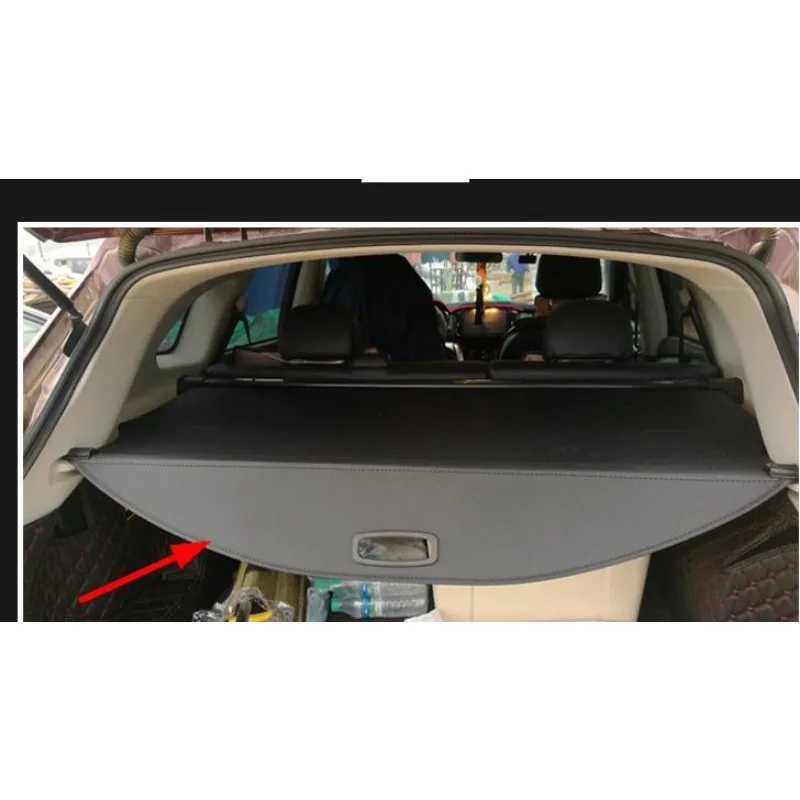 High quality FOR Hyundai Santa Fe Sport IX45 2013 2014 2015 2016 2017 2018 - 2022  Back trunk security shield cargo cover black