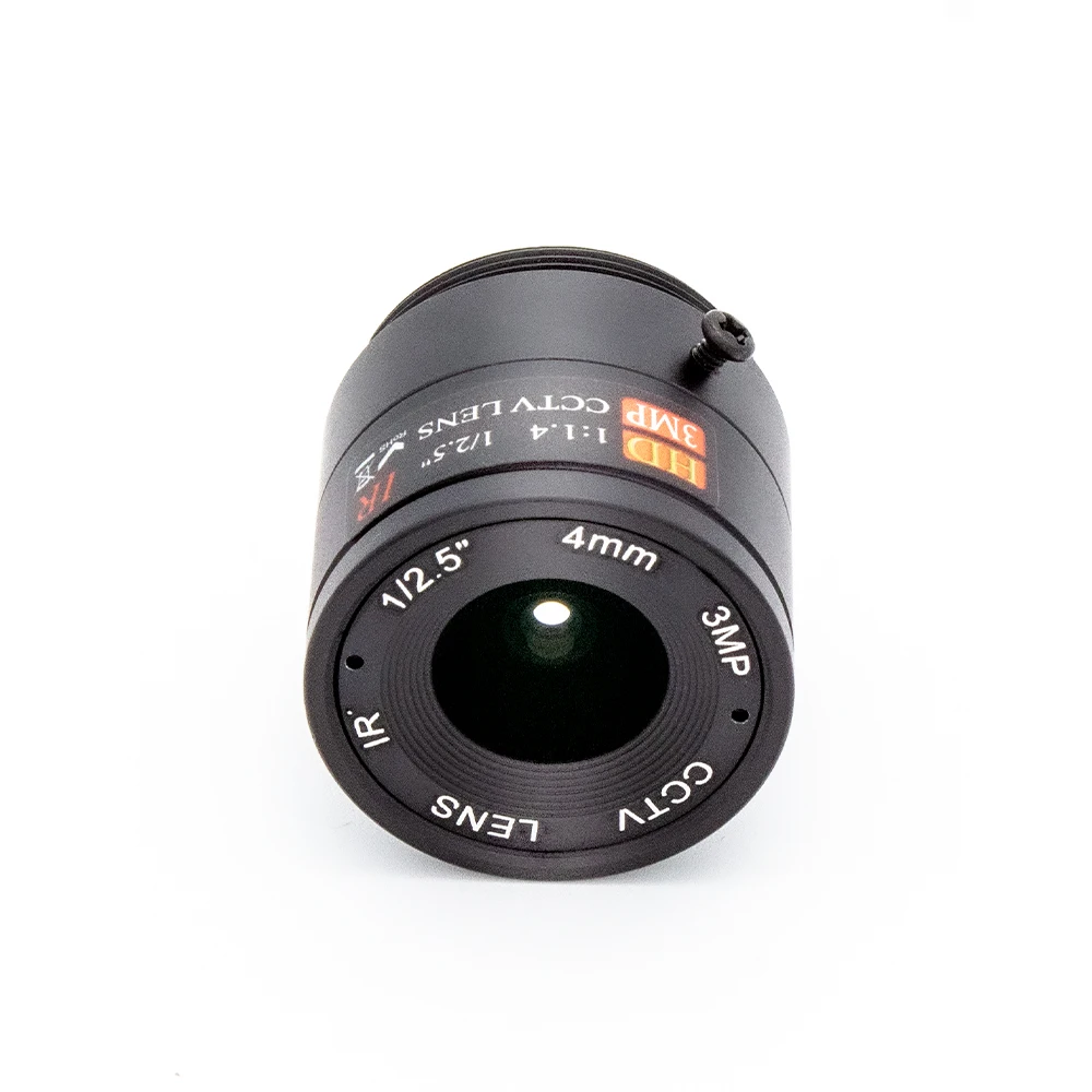 WGWK-C34A0 High Quality Industrial 3MP 4mm Fixed Focus CS Mount Lens CCTV Lens With 650 IR Filter For IP USB Cameras And Webcam