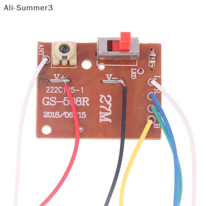 4CH RC Remote Control 27MHz Circuit PCB Transmitter and Receiver Board with Antenna Radio System for Car Toy