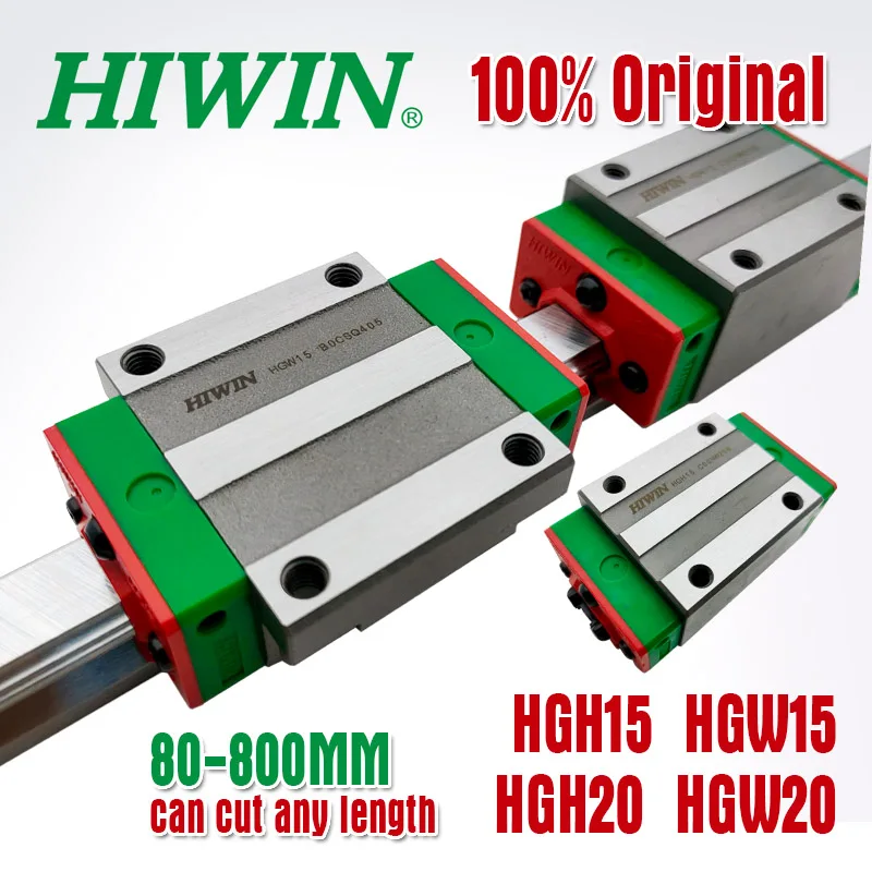 HIWIN Silence block carriage HGH15CA HGH20CA HGW15CA HGW15 CC match use HGR15 linear guide for linear rail CNC diy parts