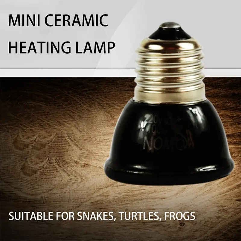 1PC Heat Emitter Bulb 20/60/100W Pet heating bulb mini infrared ceramic for reptile pet cage