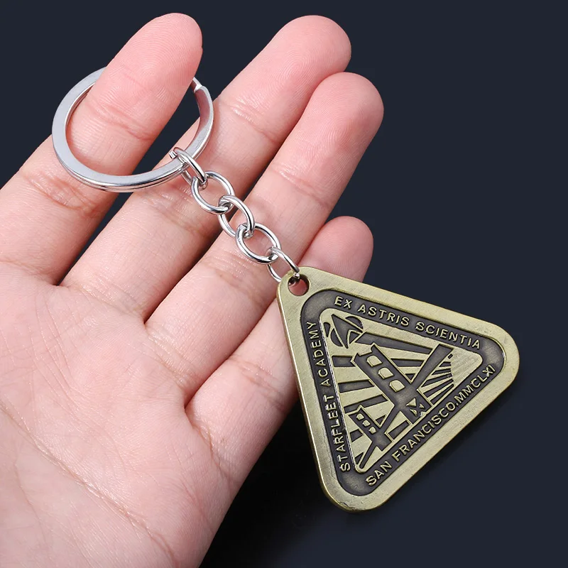 Star Trek Keychain Metal Logo Pendant Key Chain for Women Men Keyring Jewelry Gift