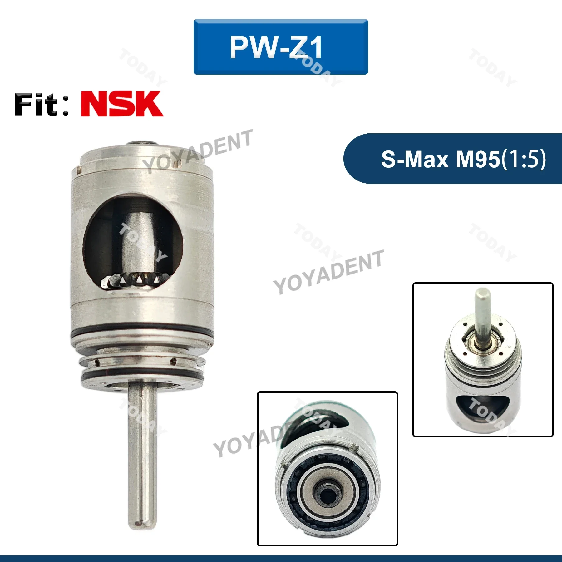 Wkład turbiny dentystycznej 1:5 wirnik dla NSK S-Max M95/M95L Ti-Max X95/X95L akcesoria do rękojeści stomatologicznej