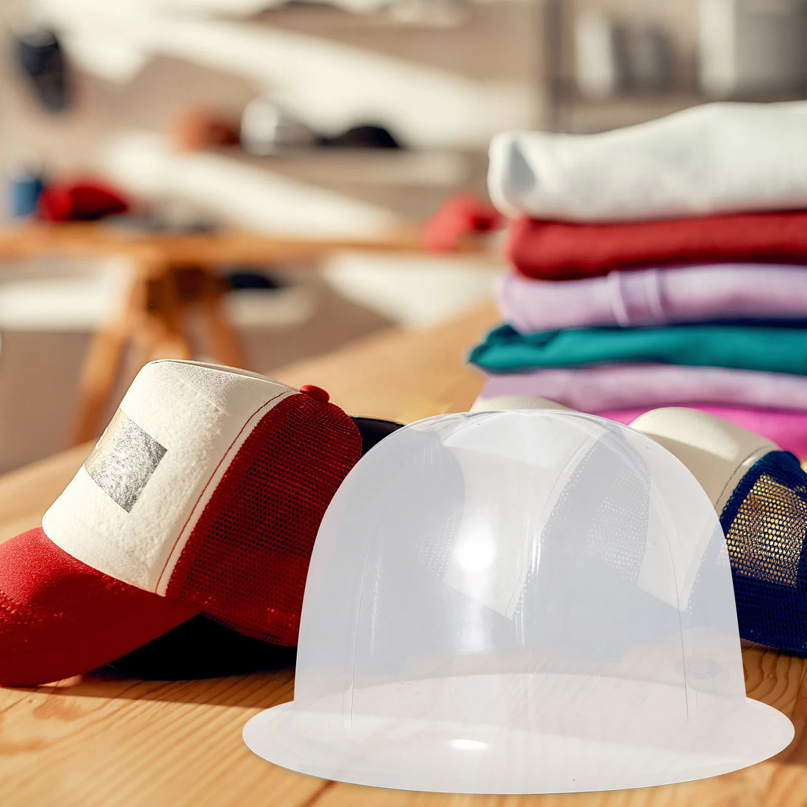 10 Piezas de Soporte para Exhibición de Gorras, Soporte Ovalado Plano para Gorras, Organizador de Gorras, Protector de Forma, Soporte para Armario