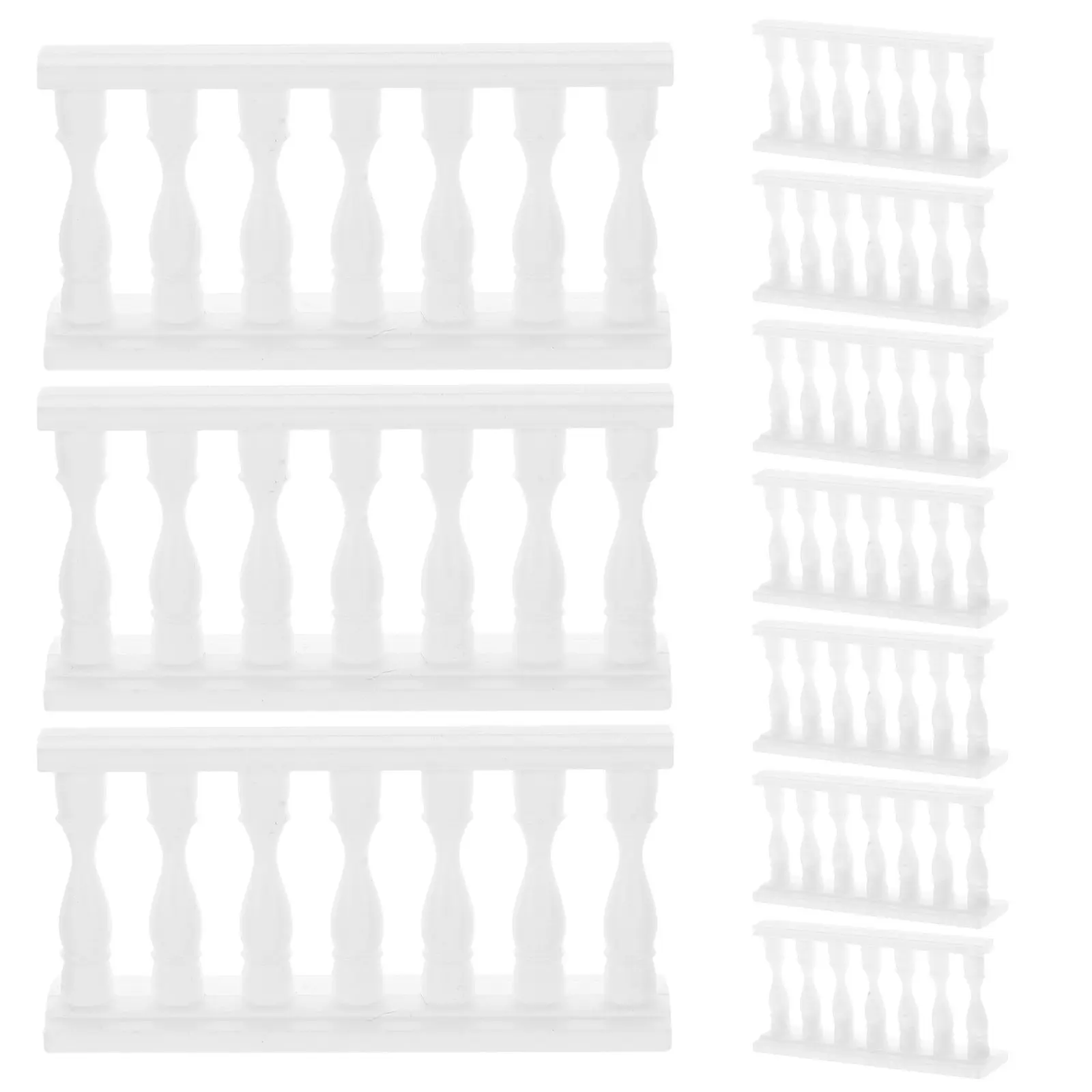 

10 шт. миниатюрных пластиковых заборчиков для микроландшафта, поделок своими руками, декора песочного стола, садового декора, креативный строительный материал