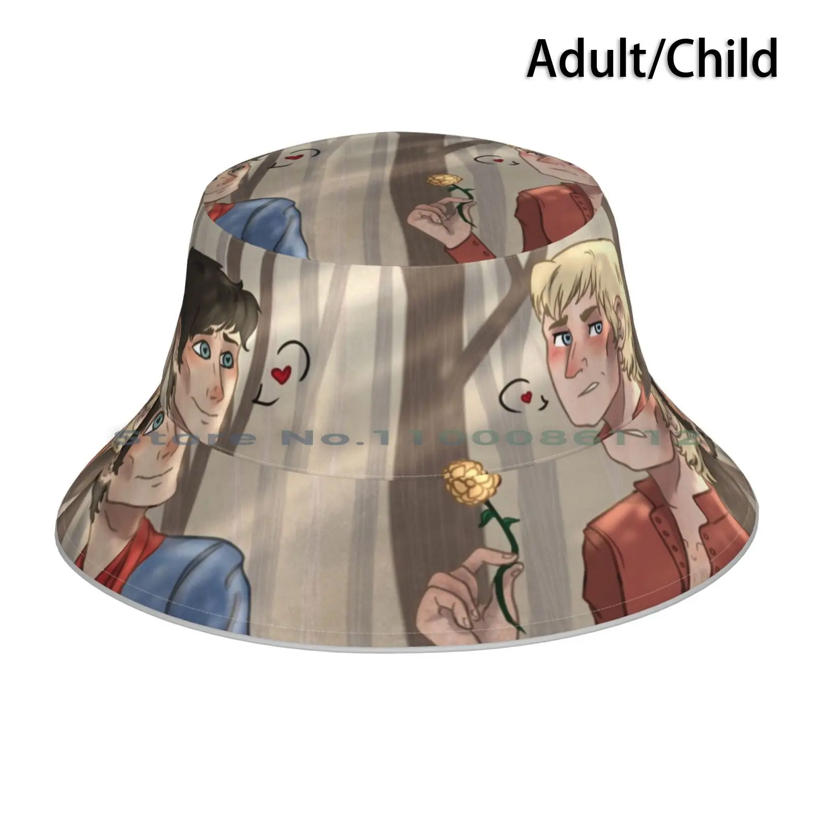 Merlin Bucket Hat Sun Cap Merthur King Arthur Prince Arthur Arthur Pendragon Merlinxarthur Zuzajs14 Digitalart Fanart Gay