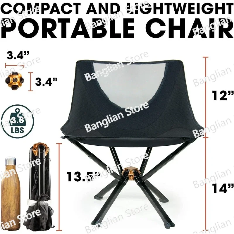 Silla Plegable Portátil, Sillón Ligero Para Acampar, Soporta 300 Libras, Perfecto Para Aventuras Al Aire Libre