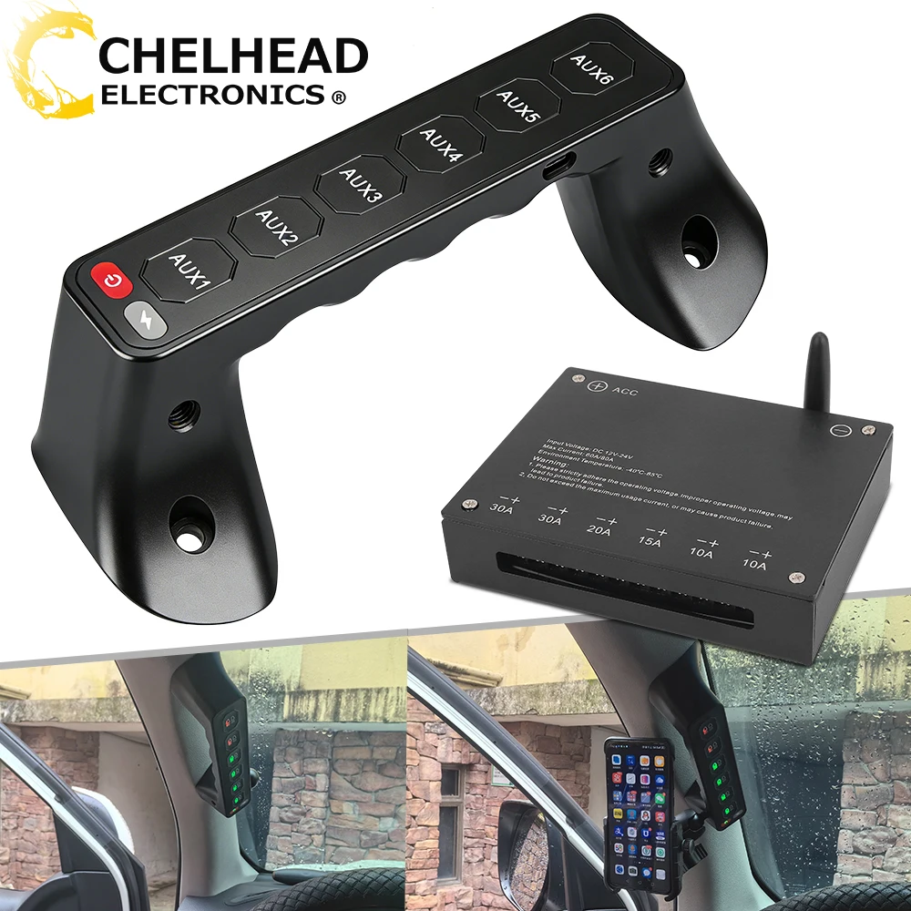 

Wireless Switch Panel Grab Handle 6 Gang Controller Box Switches for Toyota Land Cruiser LC200 2007-2018