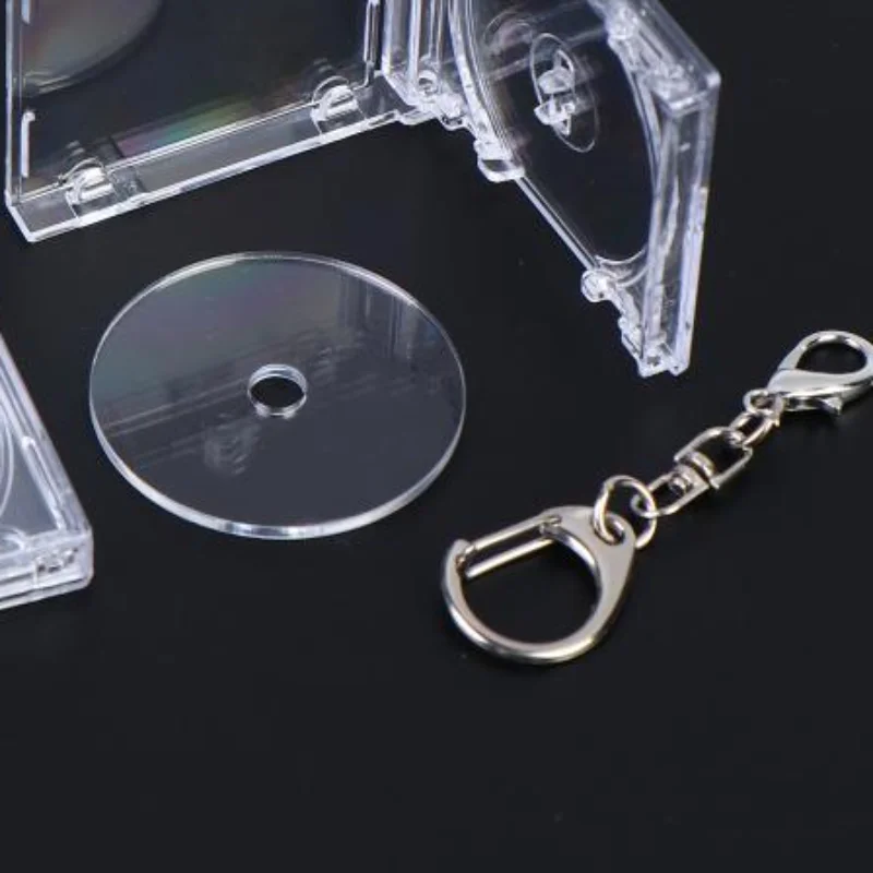 Mini NFC Functional CD Disc Case Key Chain Peripheral Album Key Holder For DIY Backpack Pendant