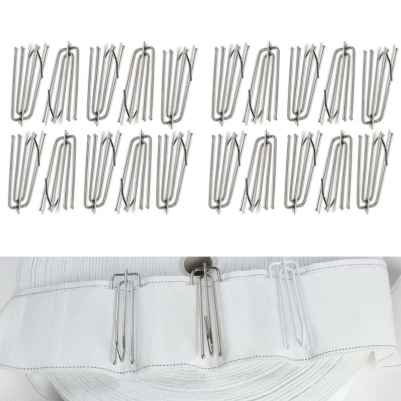 28 pcs Pleat Drapery Hooks with Firm Non-Shift Hold, ideal for Home Elegant Window Decor and Bathroom Window Panel