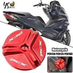 PCX Motorcycle Accessories CNC Aluminum engine oil cap bolt oil filler cap protection For HONDA PCX150 PCX125 PCX160