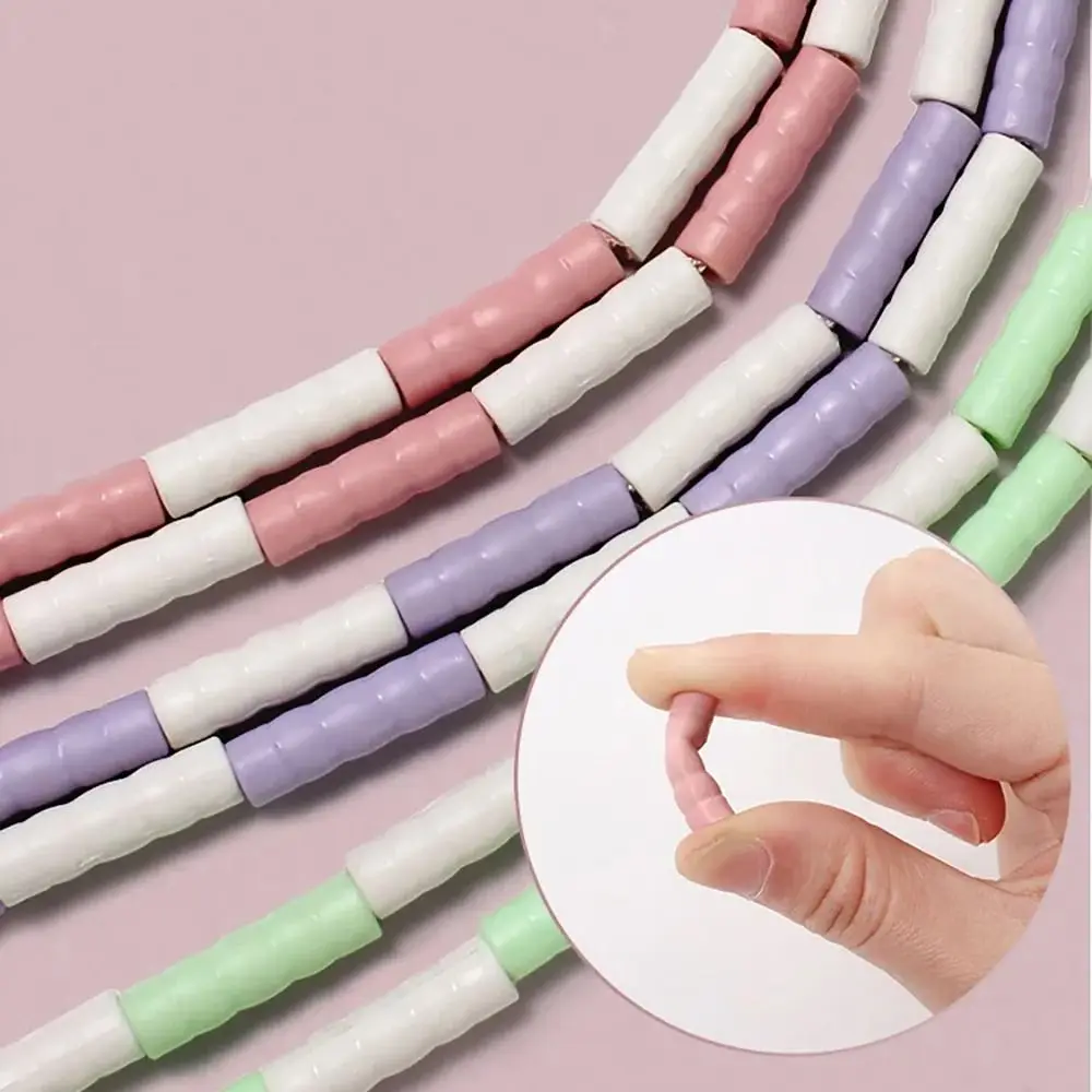 1Pcs New Skill Jumping Jump Rope PVC 2.8M Training Rope Soft Beaded No Tangle Fitness Gym Rope for Beginners Adult Children