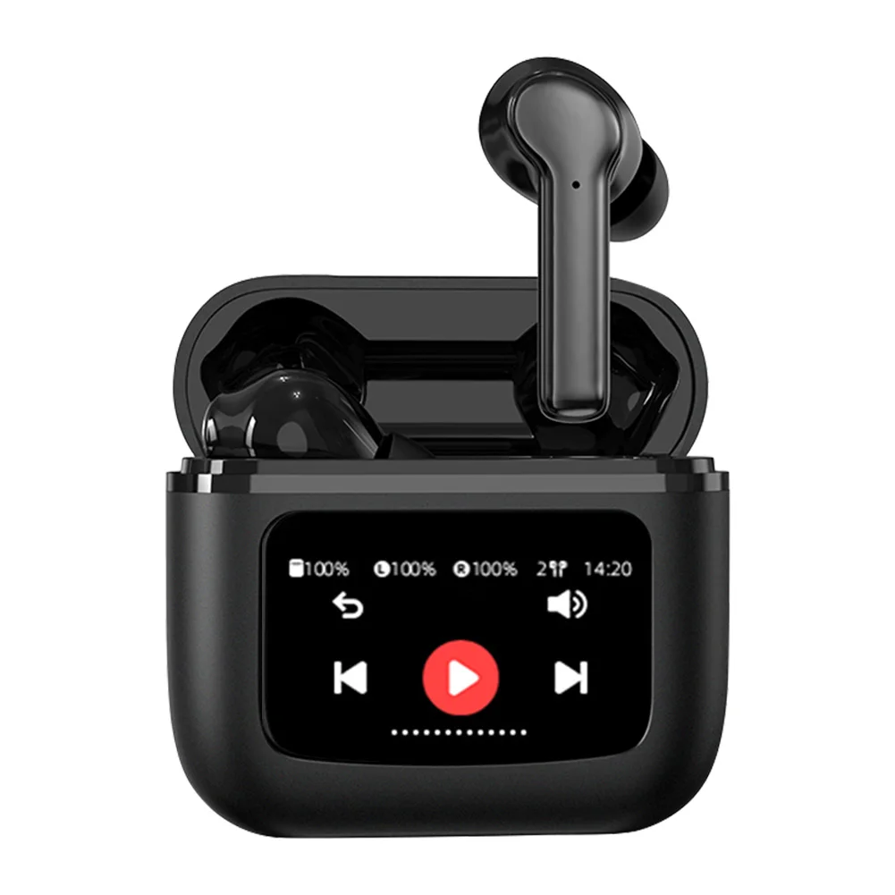 Słuchawki bezprzewodowe z redukcją szumów Kompatybilne z Bluetooth 5,4-calowe słuchawki douszne Bezprzewodowe słuchawki douszne do treningu sportowego Bieganie na siłowni