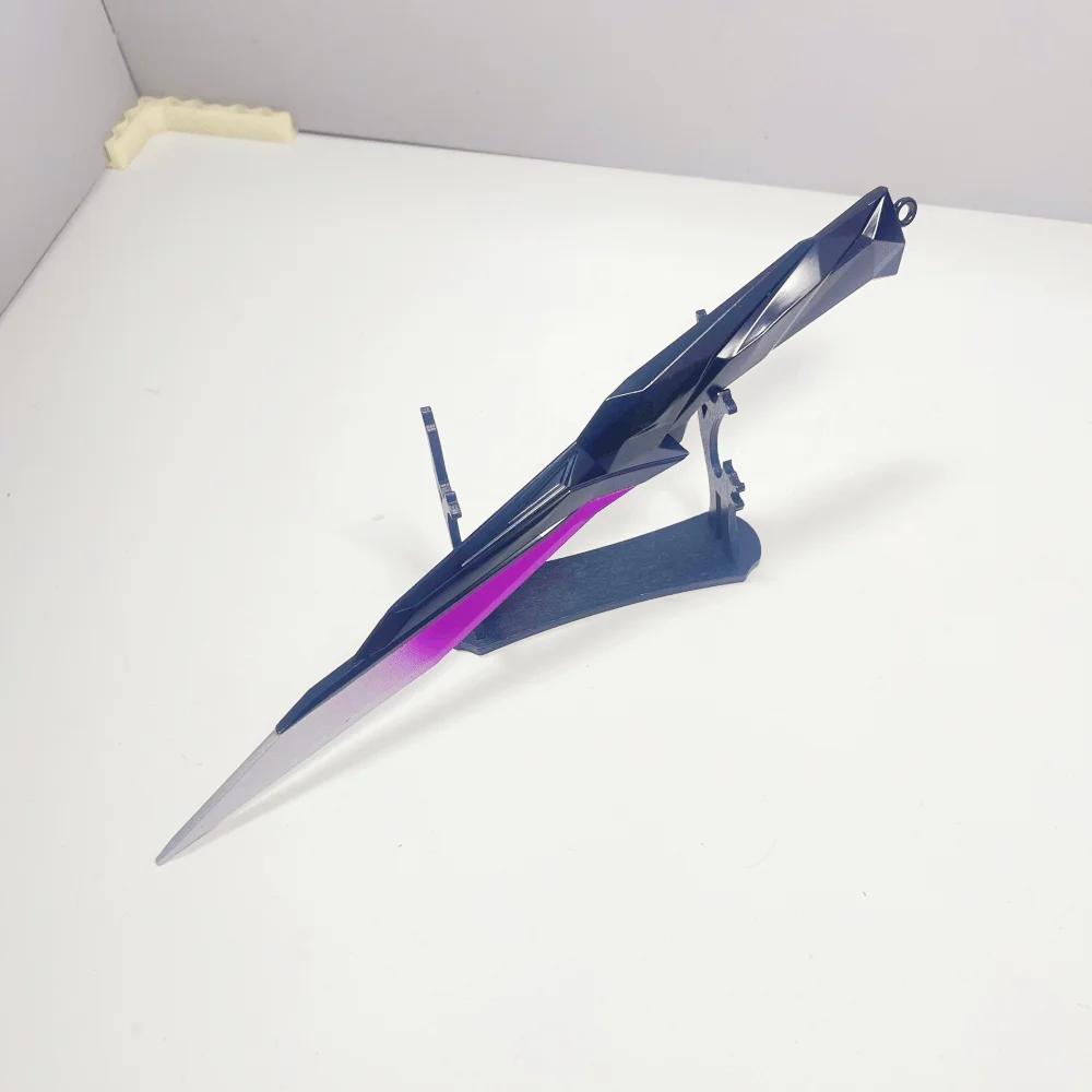 Espada Katana de Metal Valorant Singularity de 11,8 pulgadas, cuchillo Ninja, samurái Original, sable Katana japonés, accesorios de Cosplay, juguete de utilería