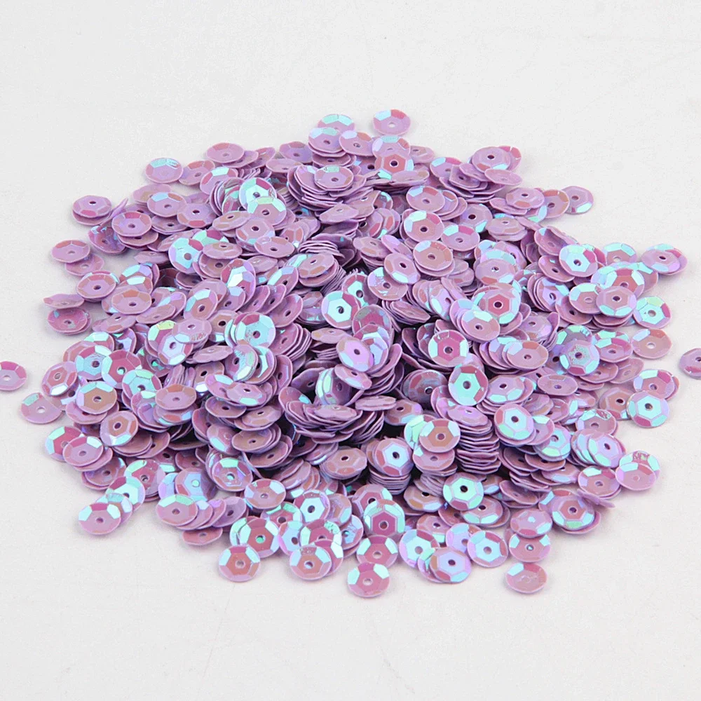 Multi Color Sequins Round Cup Sequin PVC Multi Size 4mm 5mm 6mm Paillettes Sewing Wedding Crafts Women Garments Accessories 10g