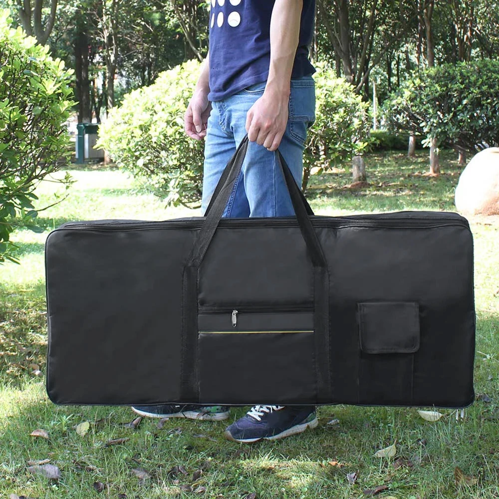 61Keys Instrument Bag Oxford Cloth Dust Cover Waterproof Thicken 100*40cm Piano Protective Storage Bag Portable Electronic Piano