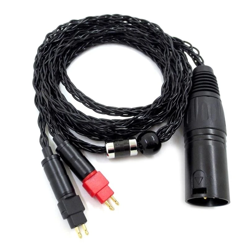 F62C XLR Balanced Cable for hd600 hd650 hd580 Headphones Replacement Cable 1.2meter