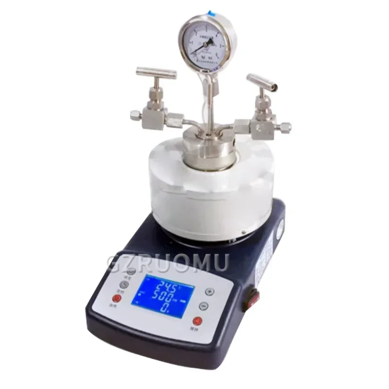 25/50/100ML High Pressure Temperature Reactor Miniature Magnetic Stirring Reaction Kettle 240°C 6MpA PTFE Acid-intolerant Type