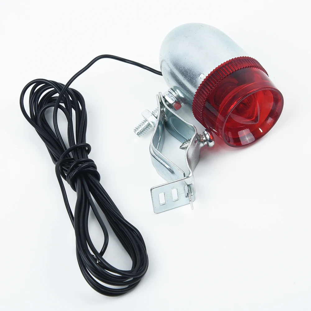 Lamp Bike Taillight Light Parts 12V 6W Dynamo Bulb Indicator Night Rear Spiral shape Bicycle Cable clip.Bracket