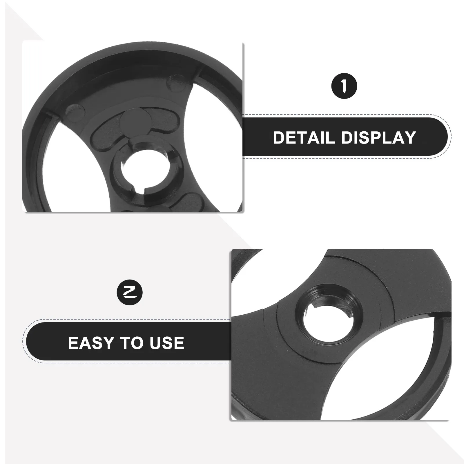 3Pcs 7 Inch Vinyl Insert Round Record Player Adapter 45 Plastic Center Hole Reducer Stable Playback Turntable Spindle Adapter