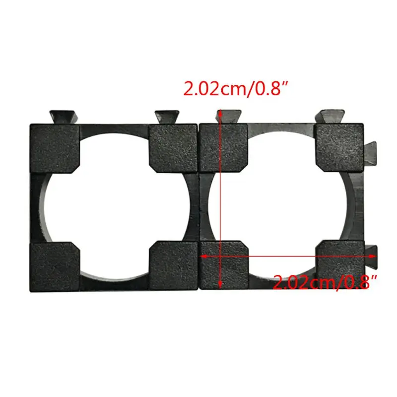 20 Pcs 18650 Pack Holder Bracket Cell Safety Anti Vibration Plastic Brackets for 18650 Batteries Replacement