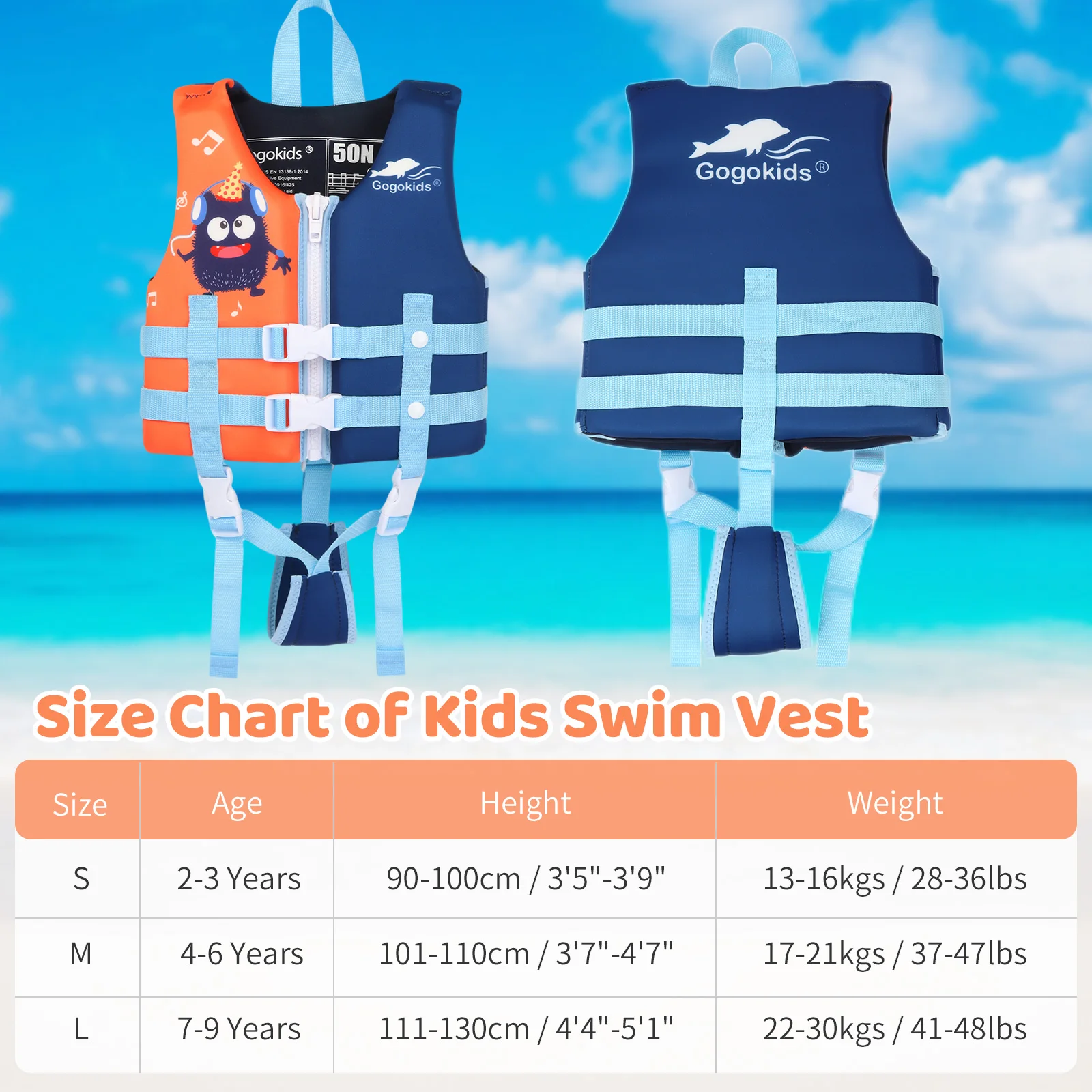 Children Water Sport Life Jacket Baby Swimming Drifting Jacket Buoyancy Kid Learn to Swim Boating Safety Lifeguard Vest