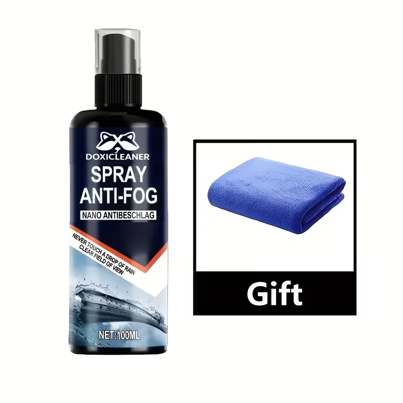 Long-lasting rainproof and anti-fog spray, suitable for car windshields, car windows, front windows. Clear vision, safe driving