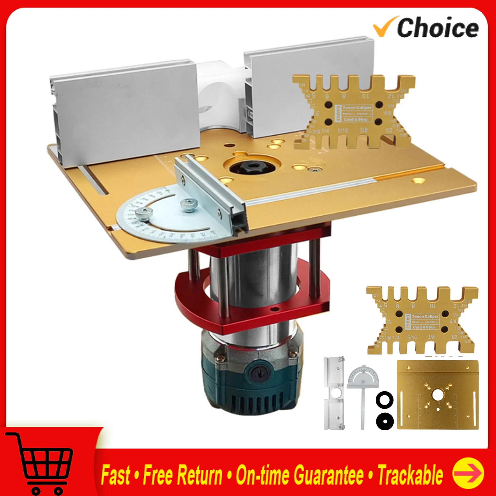 Router Table Insert Plate Aluminum Alloy Wood Milling Flip Board Trimming Machine Engraving Auxiliary Tool Woodworking Benches