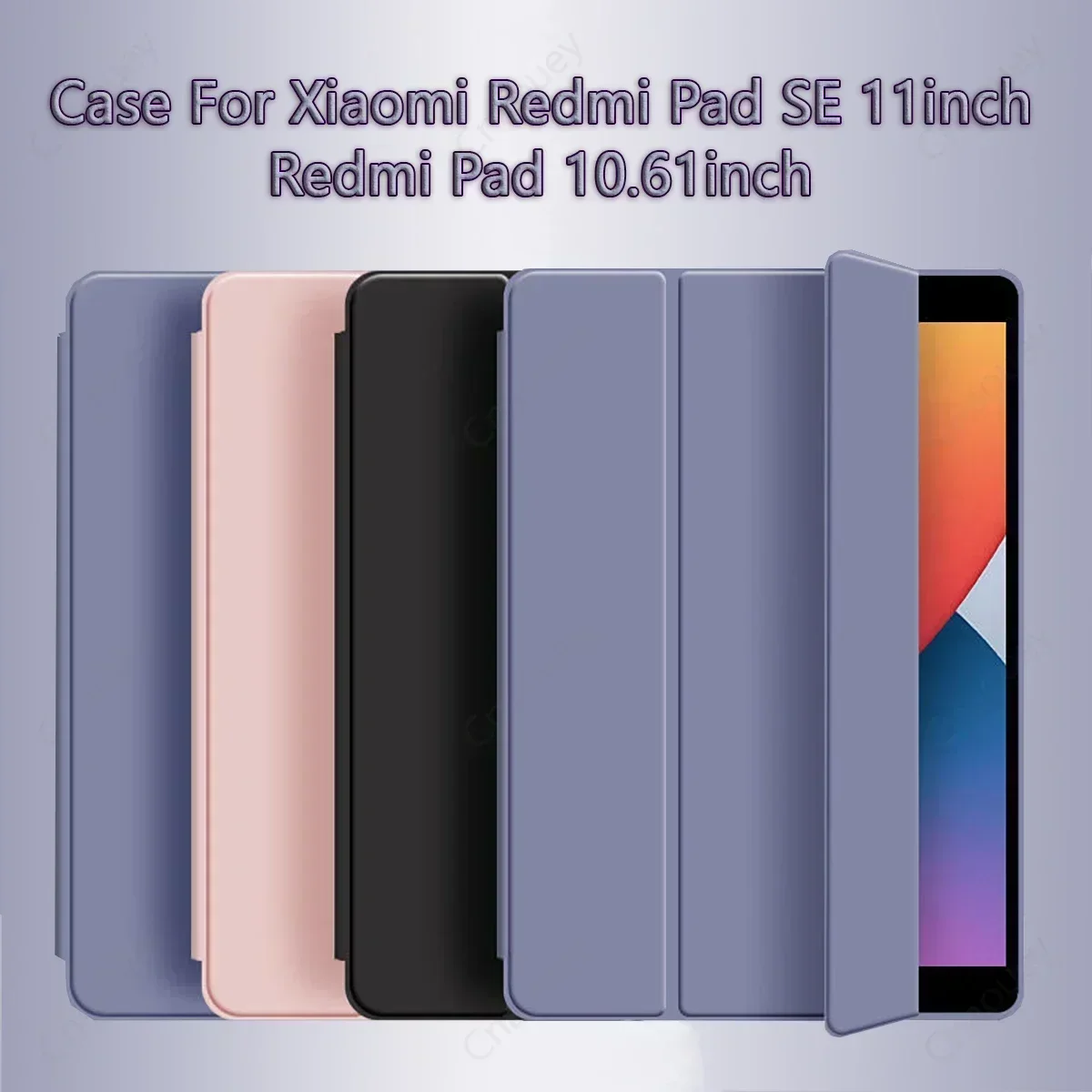 Funda para Xiaomi Redmi Pad SE 11 "2023 Flip Stand PU funda protectora para Redmi Pad 10,61" Funda protectora de cuero para tableta