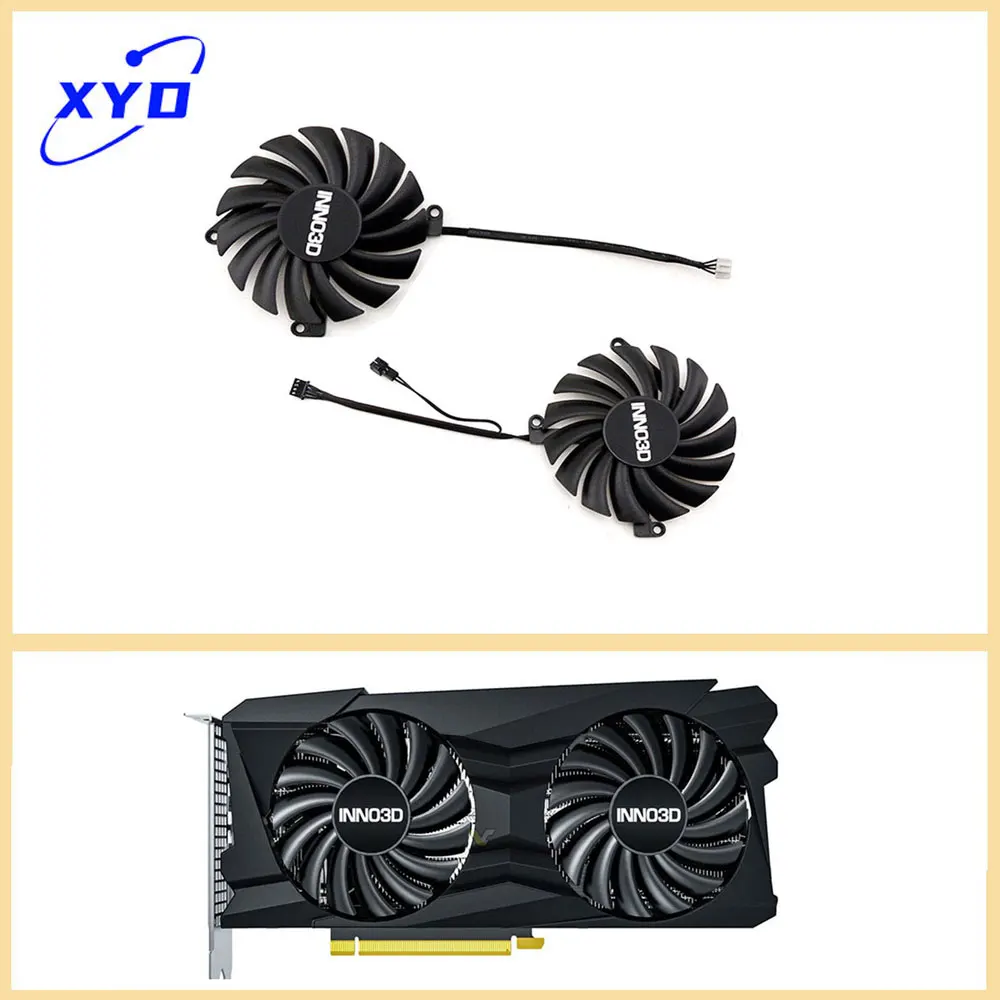 NEW 85MM 4PIN CF-12910S RTX3060Ti RTX3070 GPU Fan For Inno3D GEFORCE RTX 3050 3060Ti 3070 TWIN X2 OC Graphics Card Fan