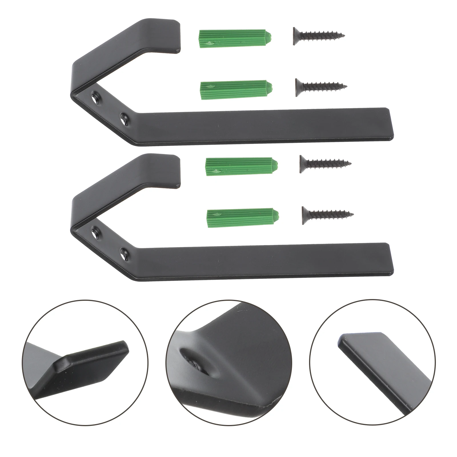 

1 set Rack Hook Motorcycle Wall Mount Durable -saving Wall-mounted Multi-function Hanger for Helmets Hats Caps