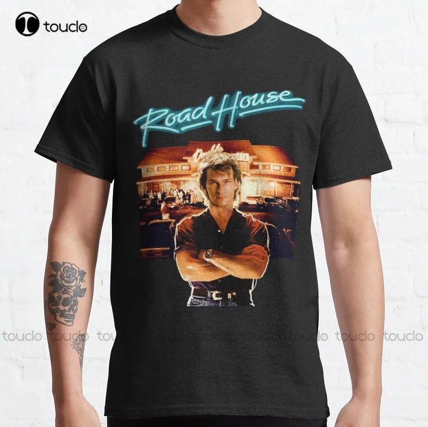 Road House Patrick Swayze Retro  Classic T-Shirt Men White Tshirt Custom Aldult Teen Unisex Digital Printing Tee Shirt Xs-5Xl