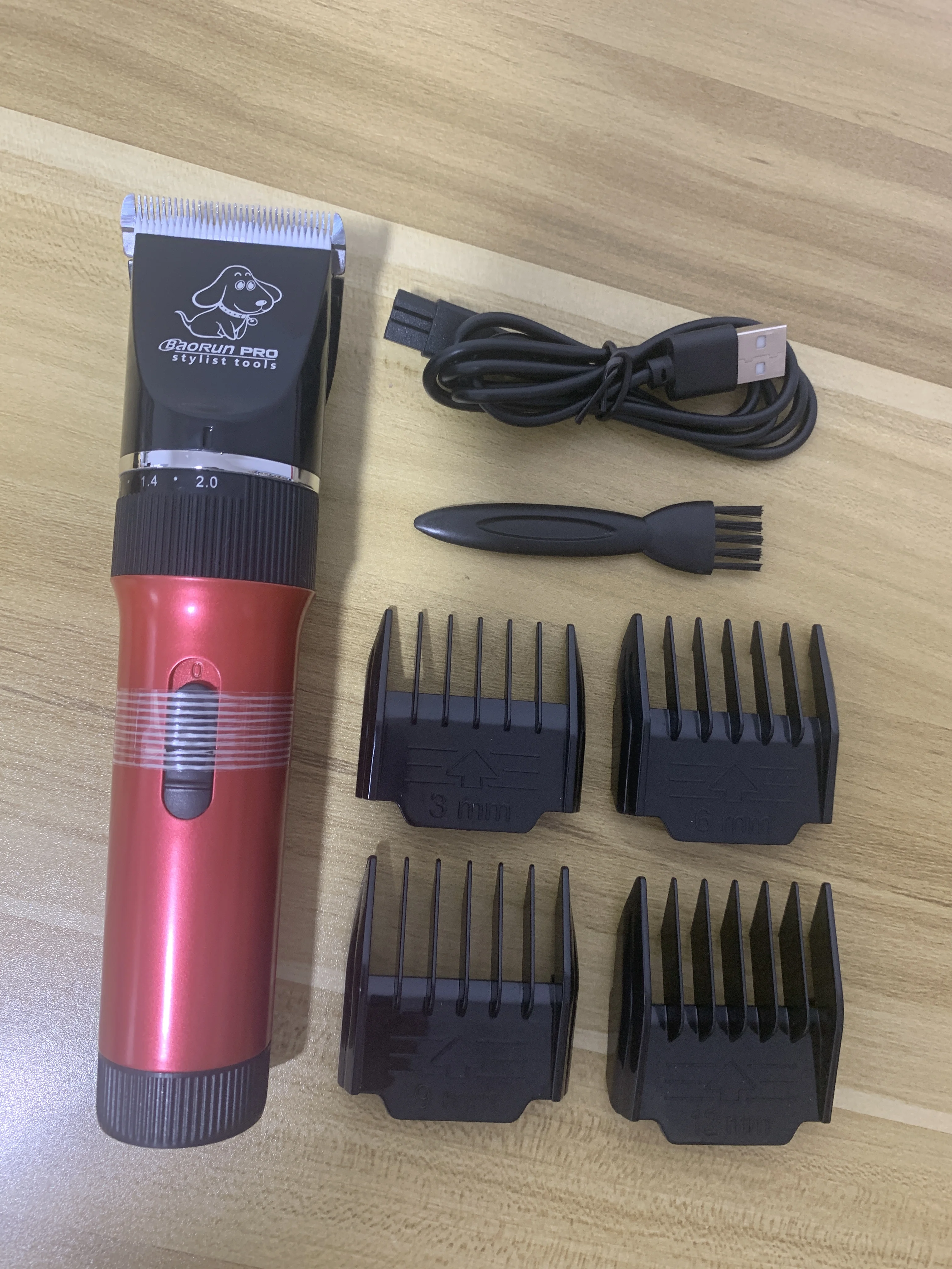 BAORUN Professional Dog Hair Trimmer Low-noise Cat Grooming Clippers for Dog Rechargeable Hair Cutters Haircut Machine