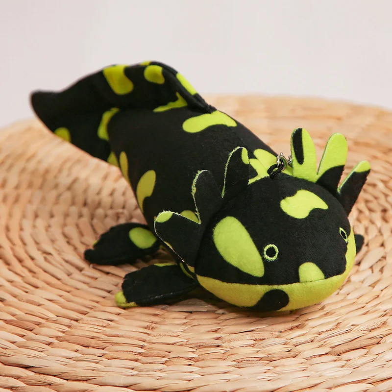 22 cm kleiner Axolotl-Plüsch-Schlüsselanhänger, Mini-süßer Salamander, Stofftier, Stofftier, Newt Kawaii, Taschenanhänger, Dekoration – Detail 12