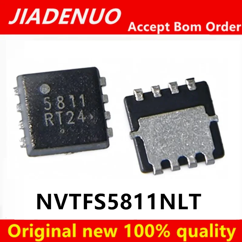 (5-10pcs)NVTFS5811NLTAG Screen Printing 5811 NVTFS5811NLT WDFN8 Chipset