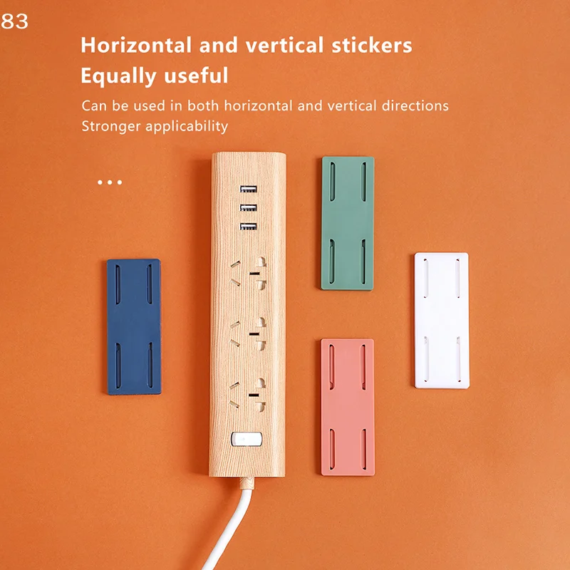 

Розетка без перфорации, домашний органайзер, фиксированный настенный держатель розетки, фиксатор, самоклеящаяся розетка, фиксатор полосы