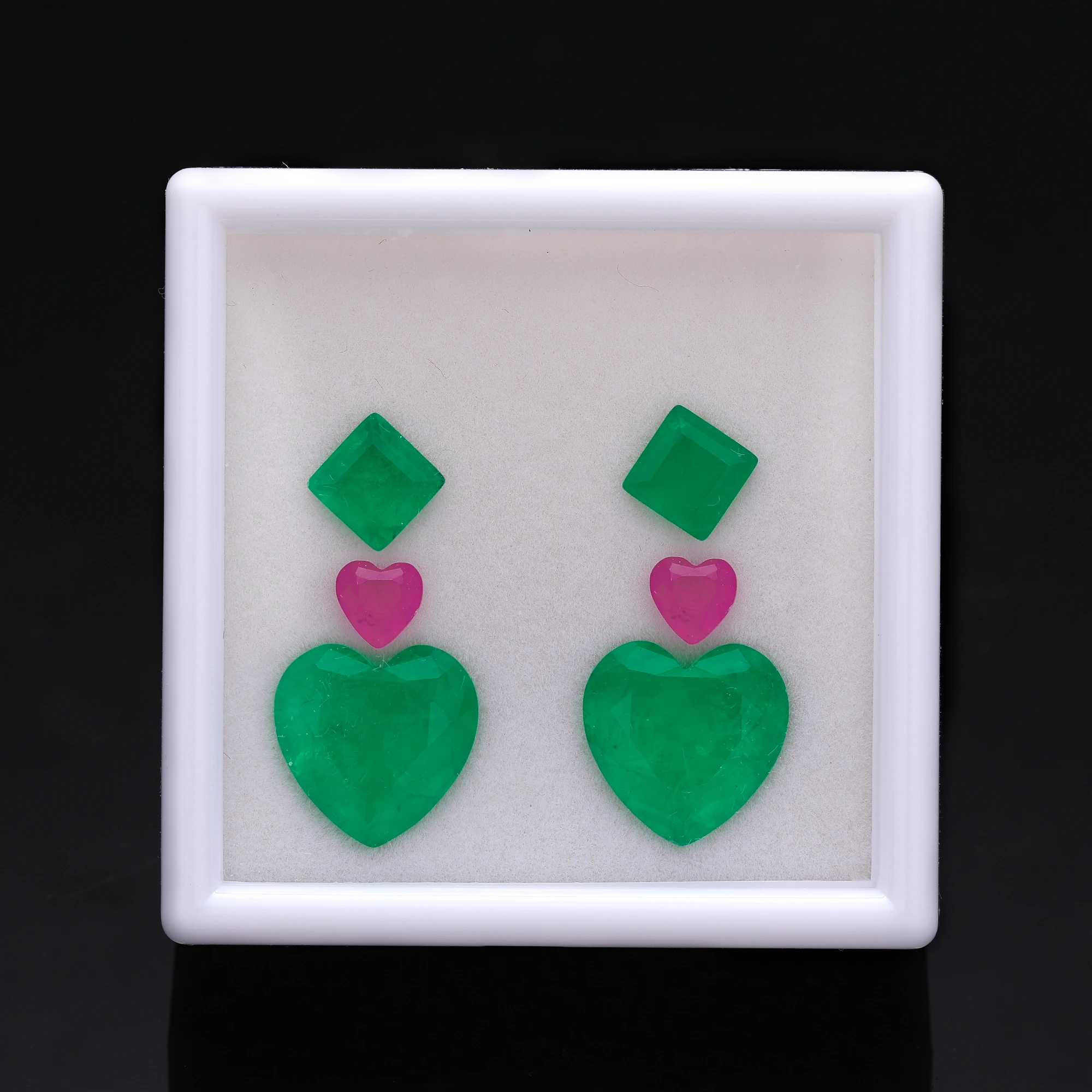 

Vientiane Emerald Green Fusion Stone jewelry Making Box Set